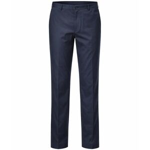 Etro Trousers Mens 50 Navy Blue Cotton Stretch Made in Italy Flat Front Pants